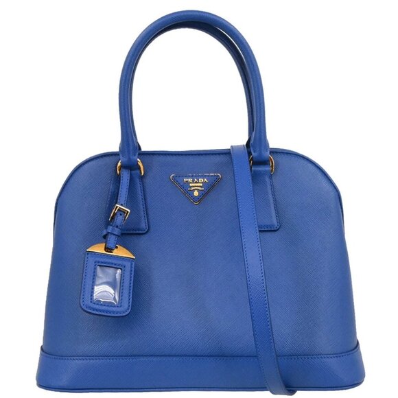 Prada Blue Leather Promenade 2way Handbag - Picture 1 of 10